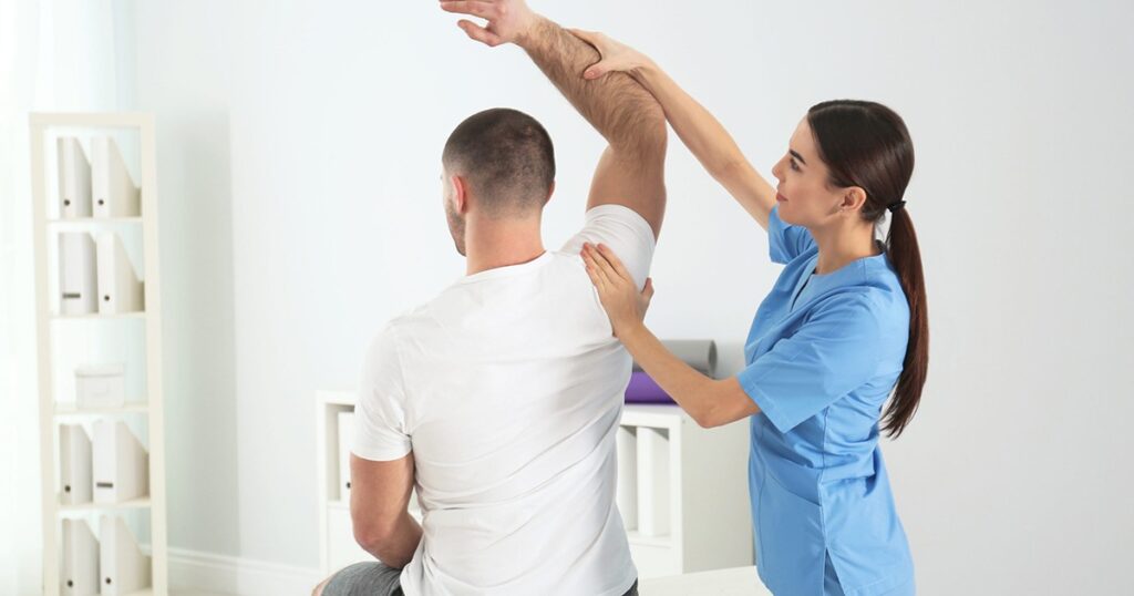 Physiotherapy facility available at vibe gym & health club